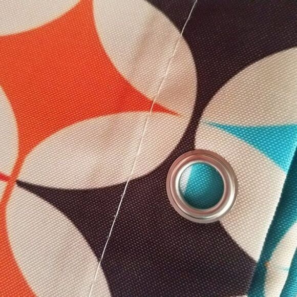 Retro Design Shower Curtain & 12 Hooks Polyester Waterproof Fabric 72x72 - Picture 5 of 9